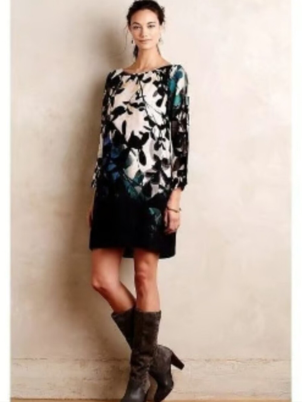 Anthropologie Maeve Shift Dress Shaded Garden Multicolor Women's Size Small
